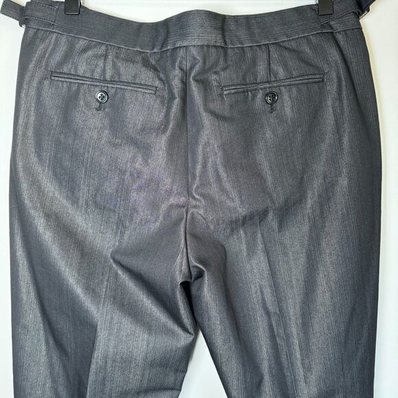 Dirty English Juicy Couture Men 32 Black Metallic Pinstripe Dress Pants Y2K Goth - Picture 4 of 16